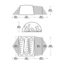 Big Agnes Blacktail Hotel 3 -Tent Specialty Store BA tent diagram