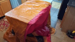 MSR Missing Link -Tent Specialty Store Drying poly in folding table