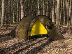 Hilleberg Nammatj 3 -Tent Specialty Store Nammatj 3 morning sunlight at Little Bottoms campsite