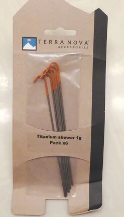 Terra Nova Titanium 1g Skewer Pegs -Tent Specialty Store P1000703